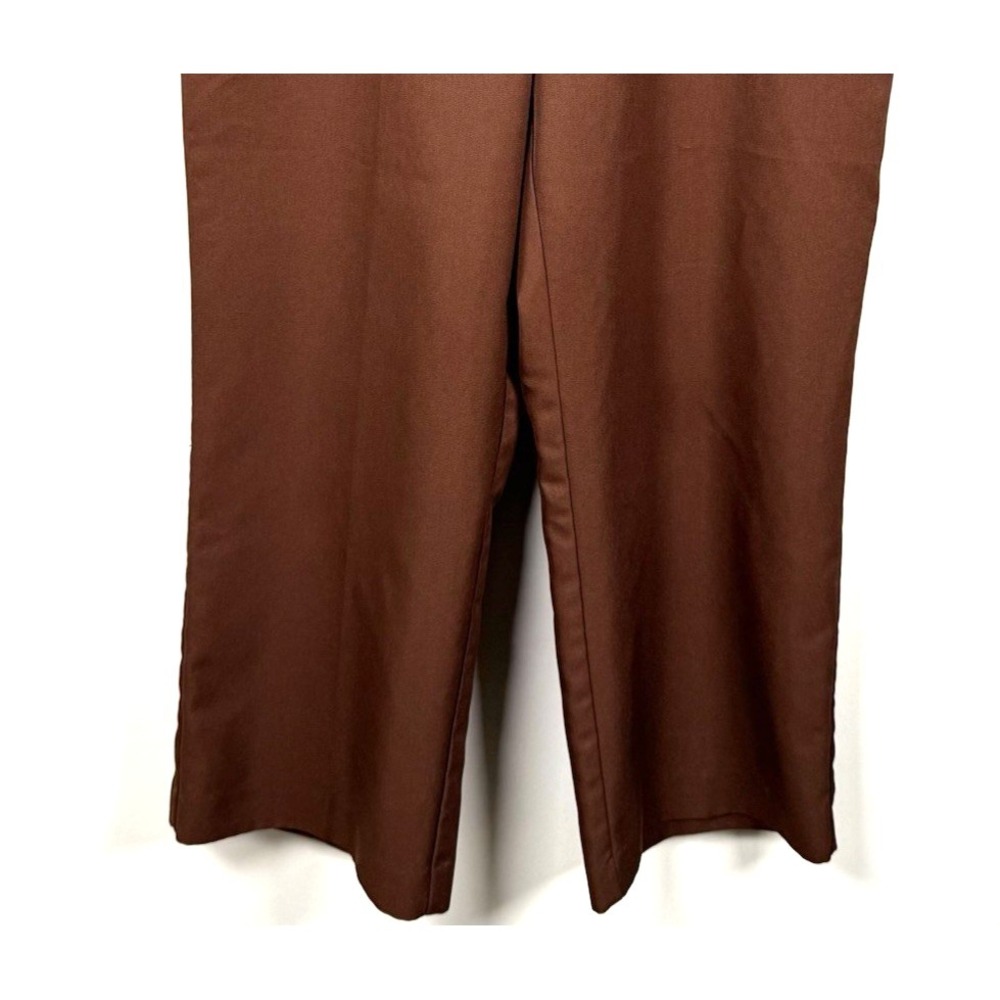 Alfred Dunner Pants 16P Petite Brown Elastic Waist Straight Leg Base Capsule - Picture 3 of 8